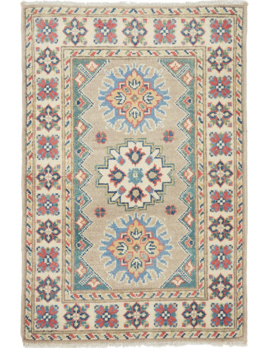 Kazak Pakistan grigio scuro e argento 62x94
