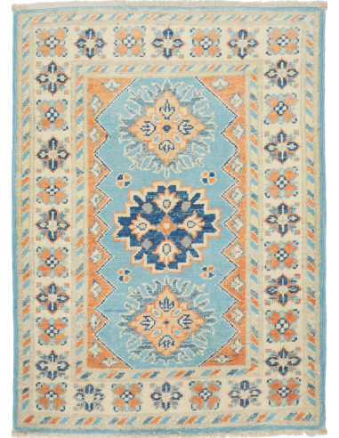 Kazak Pakistan argento e grigio scuro 64x86