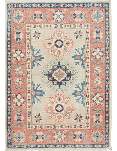 Kazak Pakistan abbronzatura e argento 61x86