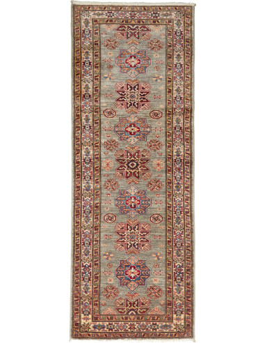 Kazak Fine Pakistan marrone rosato e marrone rosato 80x200