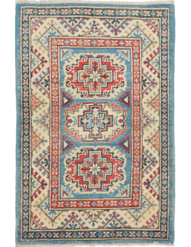 Kazak Pakistan grigio scuro e argento 61x92