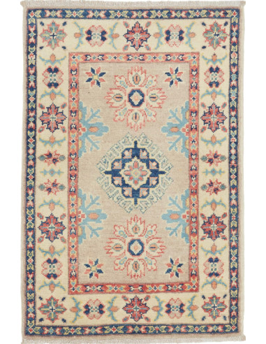 Kazak Pakistan abbronzatura e grigio tenue 60x89