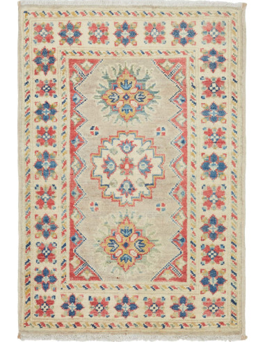 Kazak Pakistan abbronzatura e grigio tenue 61x96