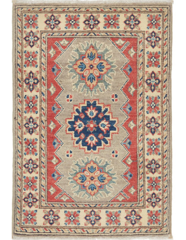 Kazak Pakistan marrone rosato e abbronzatura 60x92
