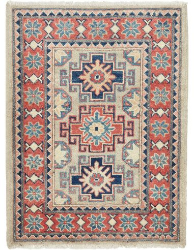 Kazak Pakistan marrone rosato e terra di siena 65x86