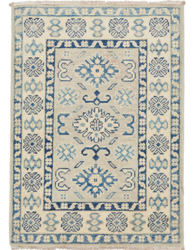 Kazak Pakistan argento e grigio tenue 66x93
