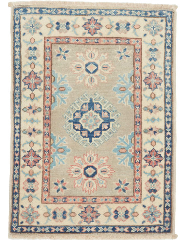 Kazak Pakistan argento e argento 62x86