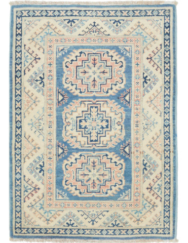 Kazak Pakistan argento e grigio ardesia 63x92
