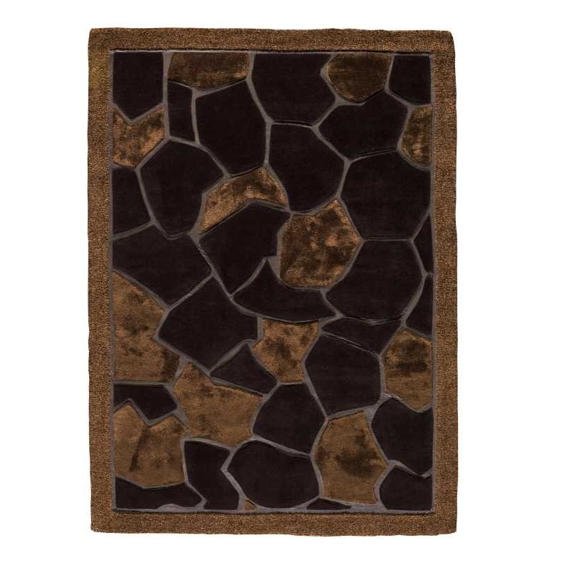 Tappeto moderno Africa brown lana Renato Balestra cm.170x240 in offerta