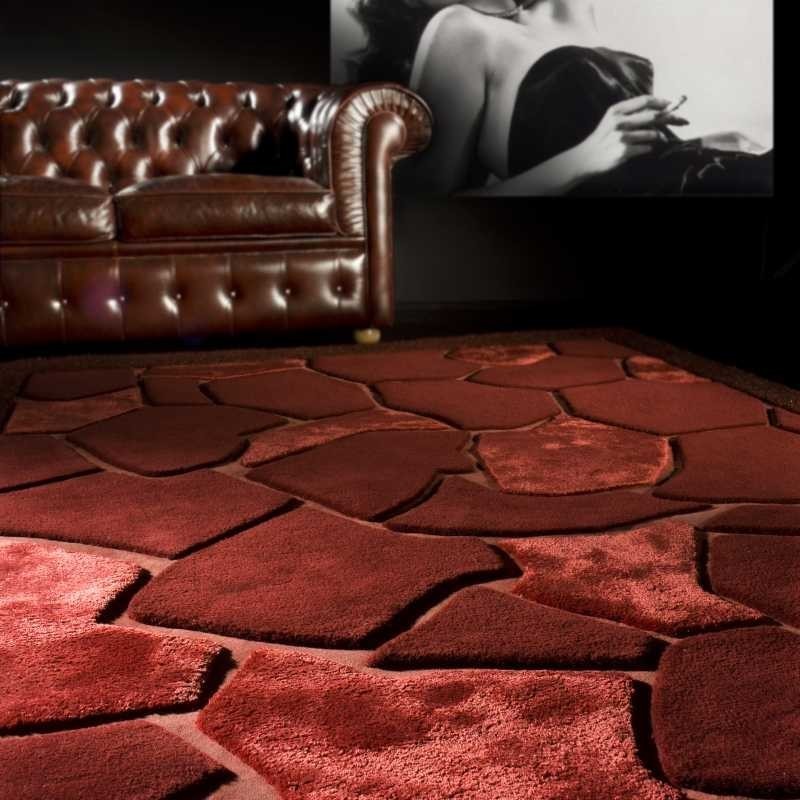Carpet moderno Africa red Renato Balestra cm.140x200 in offerta
