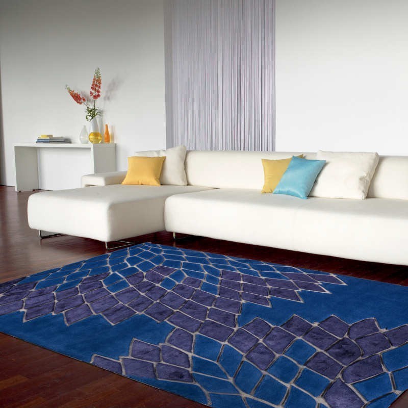 Carpet moderno Jazz blue Renato Balestra cm.200x300 in offerta