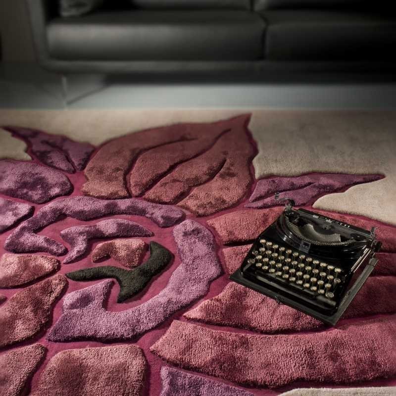 Tappeto moderno Muse violet Renato Balestra cm.200x300 in offerta