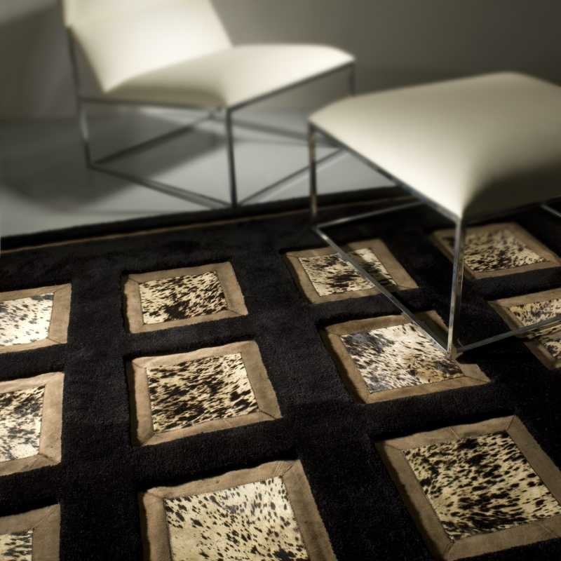 Carpet moderno Panama black Renato Balestra cm.170x240 in offerta