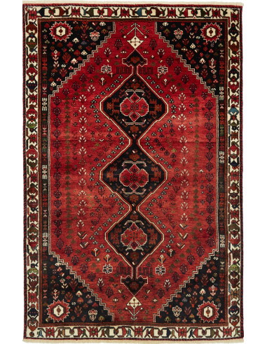 Shiraz Persia marrone rossiccio e grano 163x253