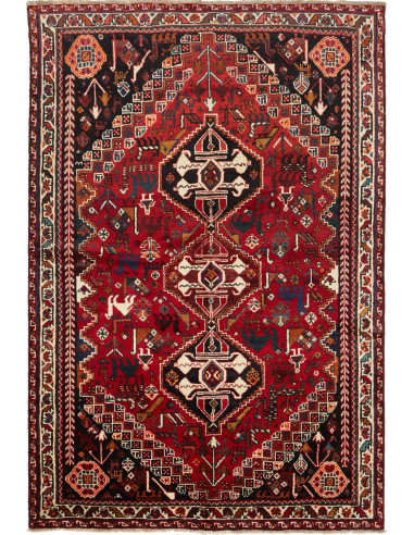 Shiraz Fine Persia grigio ardesia scuro e marrone 173x257