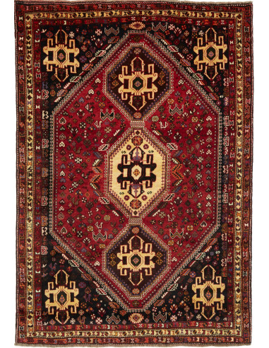Shiraz Persia marrone rossiccio e legno robusto 174x253