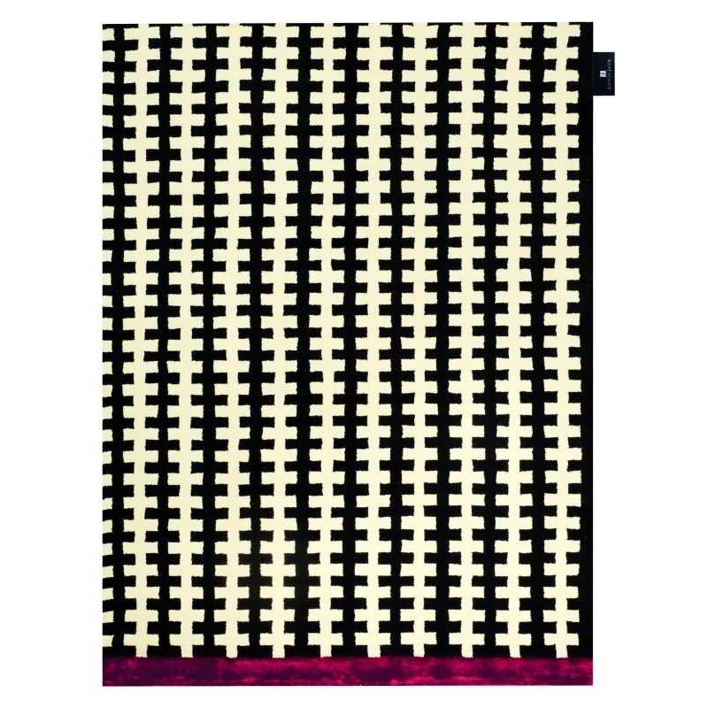 Carpet moderno Wallflor Riff Black White Lauren Jacob