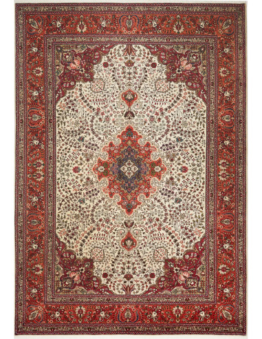 Tabriz Persia terra di siena e marrone rosato 203x292
