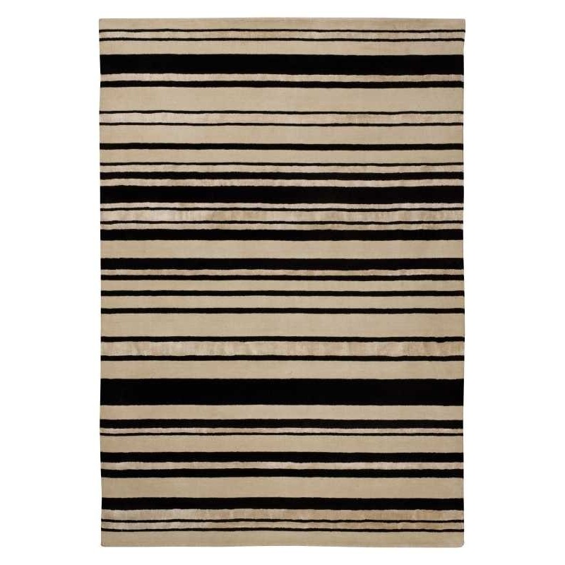 Tappeto moderno Wallflor Barcode Black White Lauren Jacob