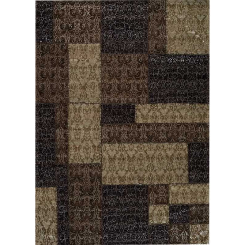 Carpet moderno Wallflor Patchwork 8 Brown Lauren Jacob