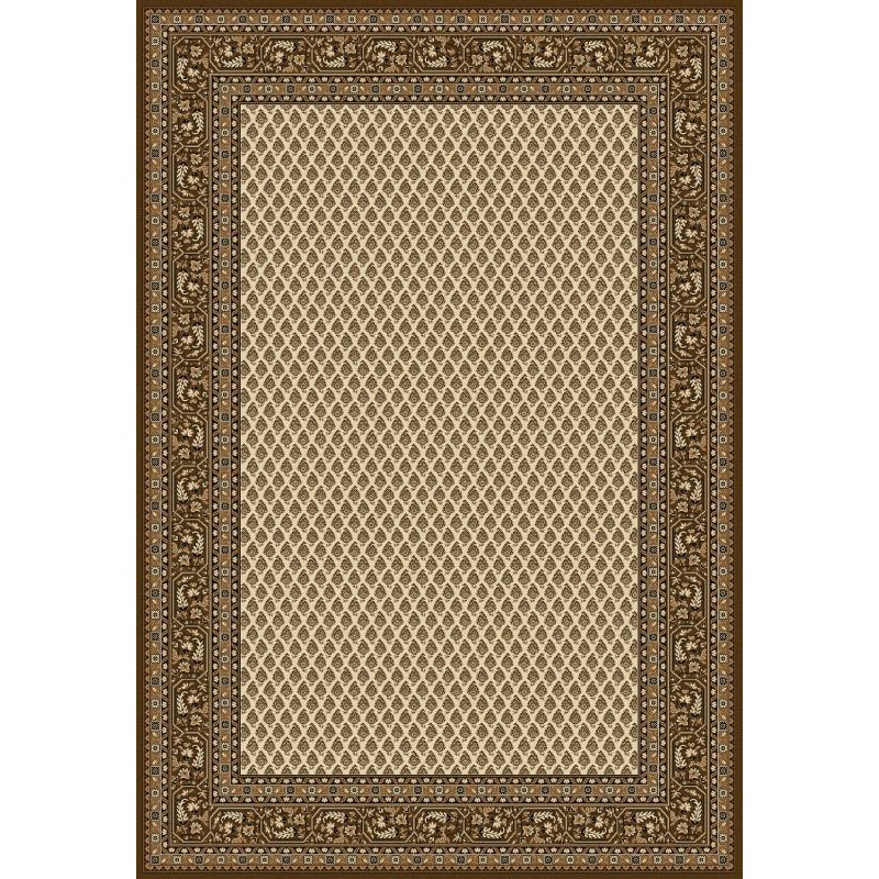 Tappeto persiano Mir classico senza medaglione crema-marrone 12264