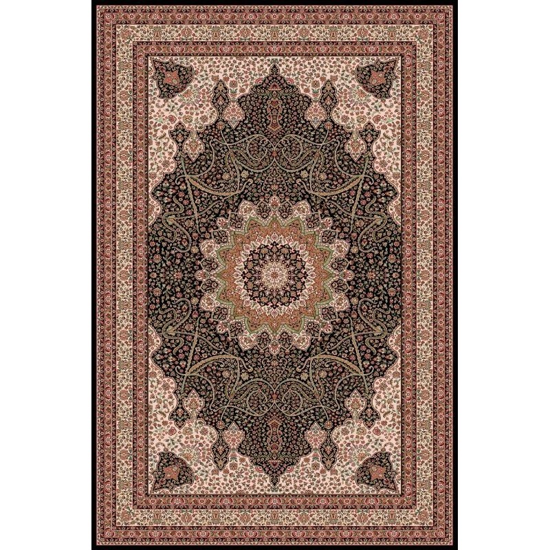 Tappeto persiano Isfahan lana medaglione marine 1285-678