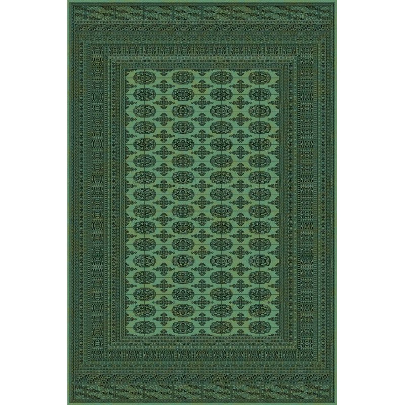 Tappeto persiano Bukhara lana extra fine verde 1292-671