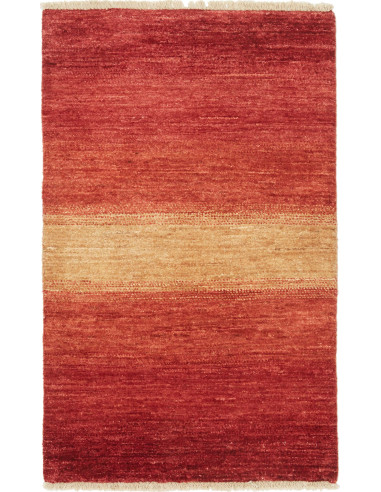 Gabbeh Moderno Pakistan marrone e salmone scuro 70x112