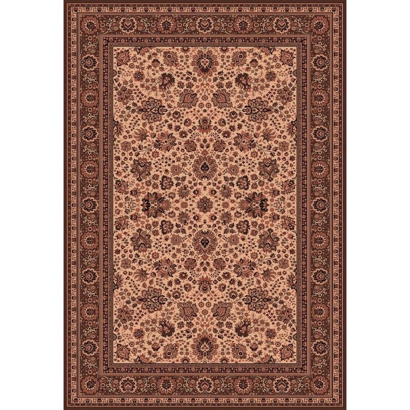 Carpet classico Tabriz fine lana crema-marrone 1561-504