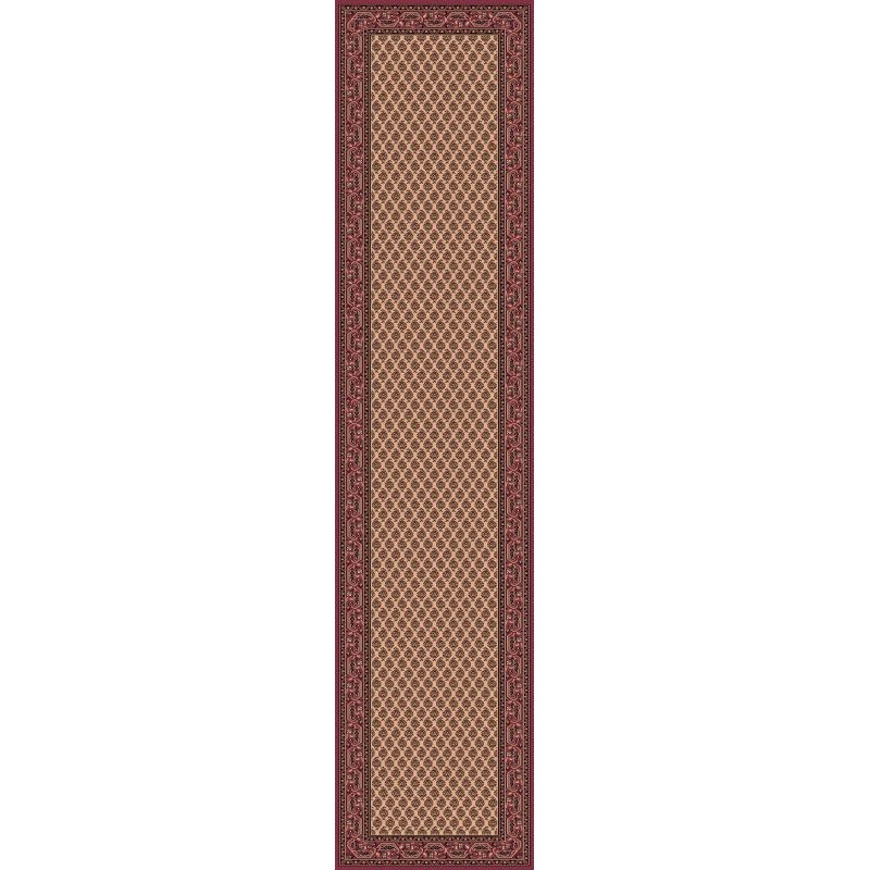 Carpet classico Mir fine lana passatoia crema-rosa 1581