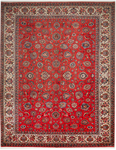 Sarough Persia terra di siena e argento 300x380