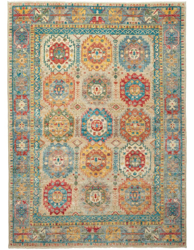 Tribal Pakistan marrone rosato e abbronzatura 150x206