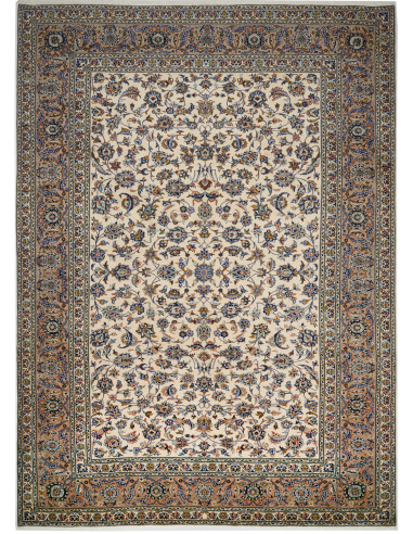 Kashan Persia marrone rosato e grigio tenue 274x385