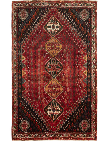 Shiraz Persia marrone rossiccio e terra di siena 167x273