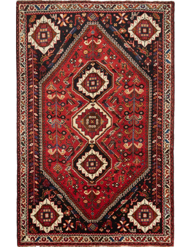 Shiraz Persia grigio ardesia scuro e grano 168x260
