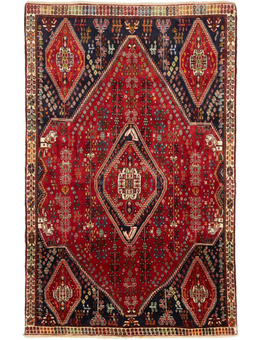 Shiraz Fine Persia marrone sella e nero 163x260