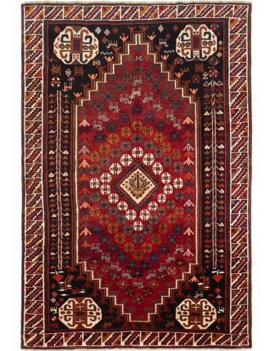 Shiraz Persia marrone sella e nero 170x255