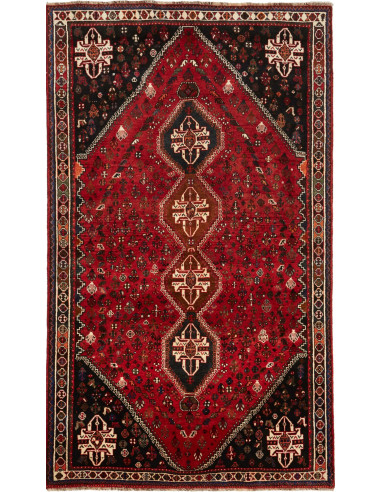 Shiraz Persia marrone rossiccio e abbronzatura 163x275