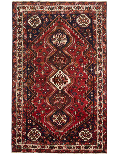 Shiraz Persia grigio ardesia scuro e terra di siena 160x258