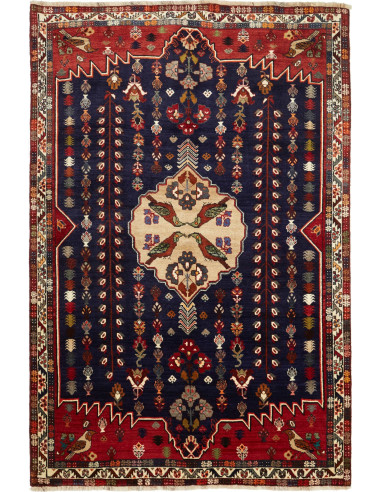 Shiraz Fine Persia grigio ardesia scuro e terra di siena 167x252