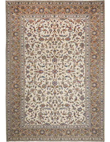 Kashan Persia argento e marrone sella 258x367