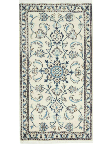 Nain Kashmar Persia grigio chiaro e grigio ardesia scuro 70x135