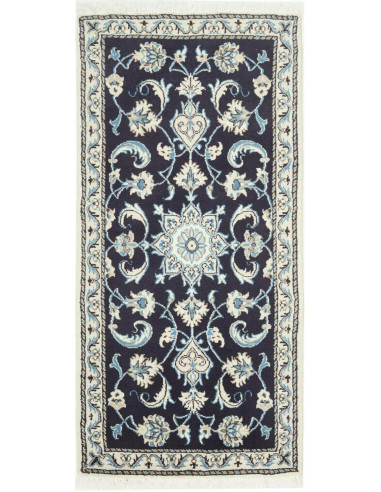 Nain Kashmar Persia grigio chiaro e grigio ardesia scuro 65x138