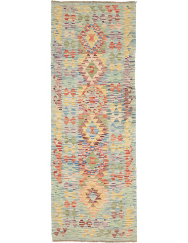 Kilim Pakistan abbronzatura e terra di siena 81x244
