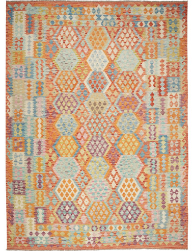 Kilim Pakistan abbronzatura e abbronzatura 255x351