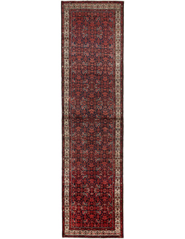 Hamadan Persia grigio ardesia scuro e terra di siena 108x428