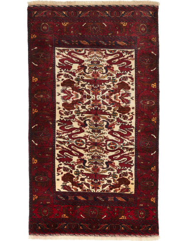 Baluch Persia marrone rossiccio e legno robusto 98x182