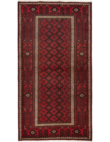Baluch Persia grigio ardesia scuro e marrone 109x211