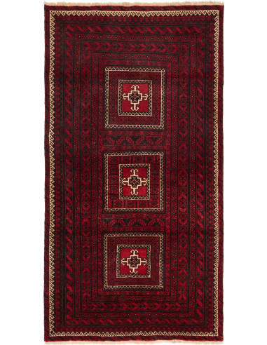 Baluch Persia nero e abbronzatura 108x209