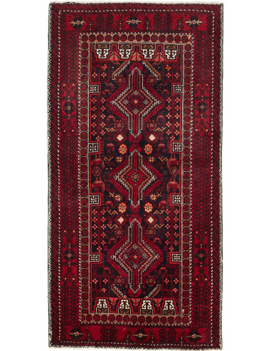 Baluch Persia marrone rossiccio e grigio chiaro 105x212